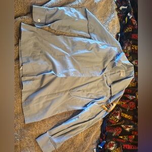Light Blue vintage usps uniform Button-Up Shirt